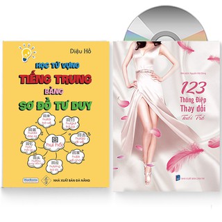 Sách - Combo: Học từ vựng tiếng Trung bằng sơ đồ tư duy + 123 Thông điệp thay đổi tuổi trẻ