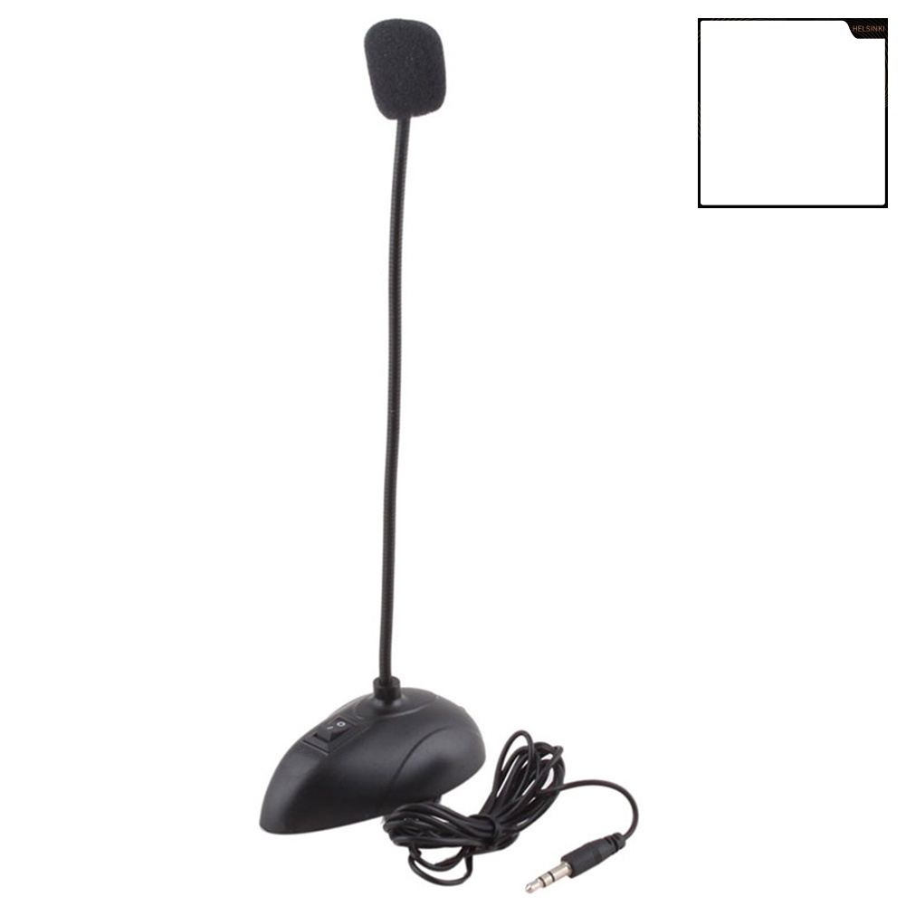 Micrô có đế để bàn kèm dây cho điện thoại di động Karaoke chơi game máy tính