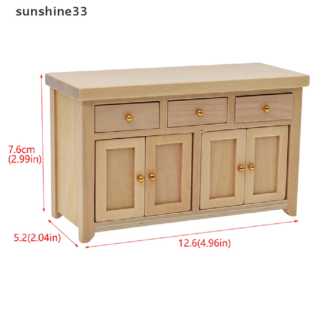 Tủ Đựng Đồ Mini Tỉ Lệ 1: 12 Trang Trí Nhà Búp Bê