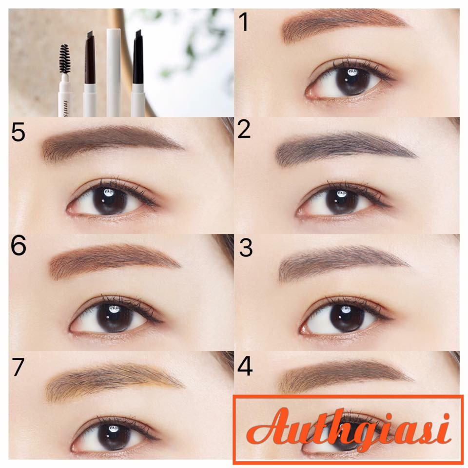 Chì kẻ mày Innisfree Auto EyeBrow Pencil hai đầu dễ kẻ, lên màu đẹp | BigBuy360 - bigbuy360.vn