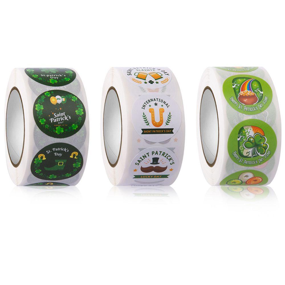 Cuộn 500 Miếng Dán Tự Dính Trang Trí Lễ Hội Ai-Len Độc Đáo