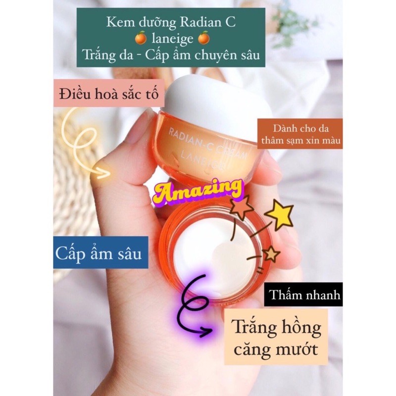 Kem dưỡng Laneige Radian - C Cream 10ml.