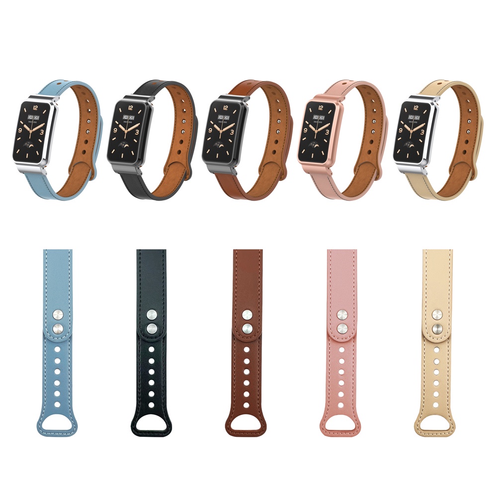 Dây Đeo Da Thay Thế Cho Đồng Hồ Thông Minh Xiaomi Mi Band 7 Pro