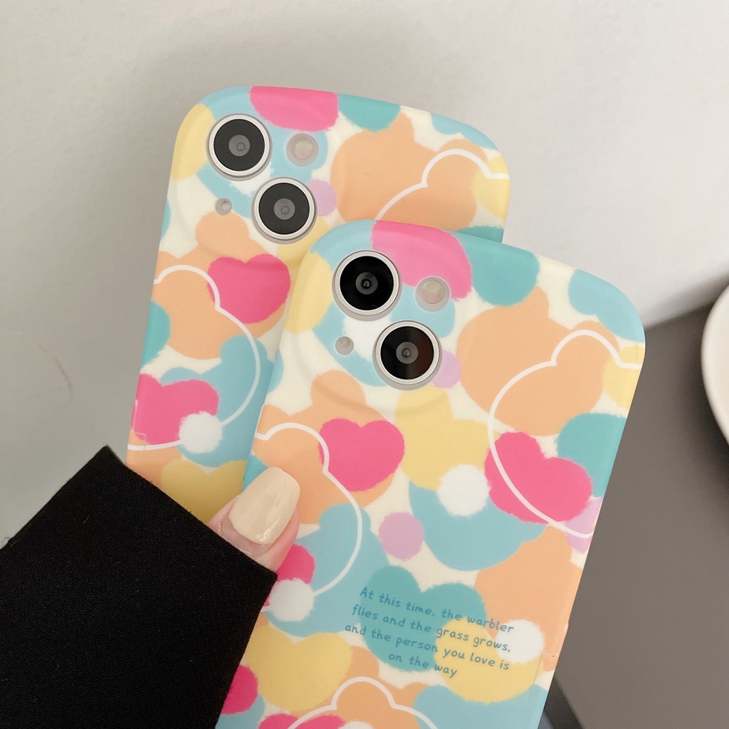 Ốp Điện Thoại Mềm Họa Tiết Gấu Hoạt Hình Dễ Thương Cho Iphone 12 pro max 11 pro max xs max xr x 7 8 plus