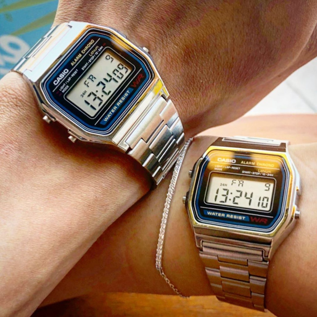 Đồng hồ Unisex Casio A158WA, đồng hồ chính hãng