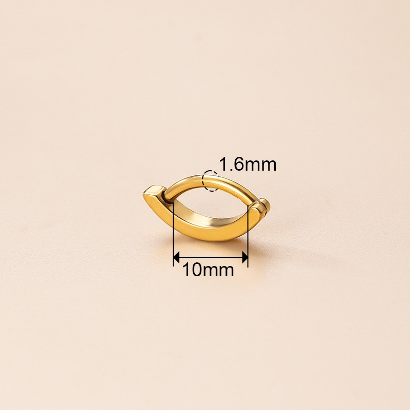 1 Khuyên Rốn Thép Không Gỉ 14Gauge Kiểu Dáng Đơn Giản