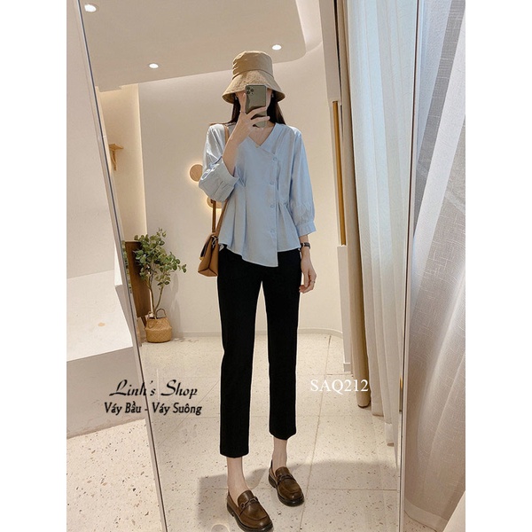 Bộ Bầu Set Áo Quần Bầu Đồ Lịch Sự Công Sở SAQ212
