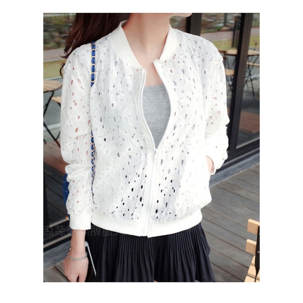 Áo Khoác Ren Thu Đông Nữ Kiểu Dáng Cardigan Nhẹ Nhàng JD23