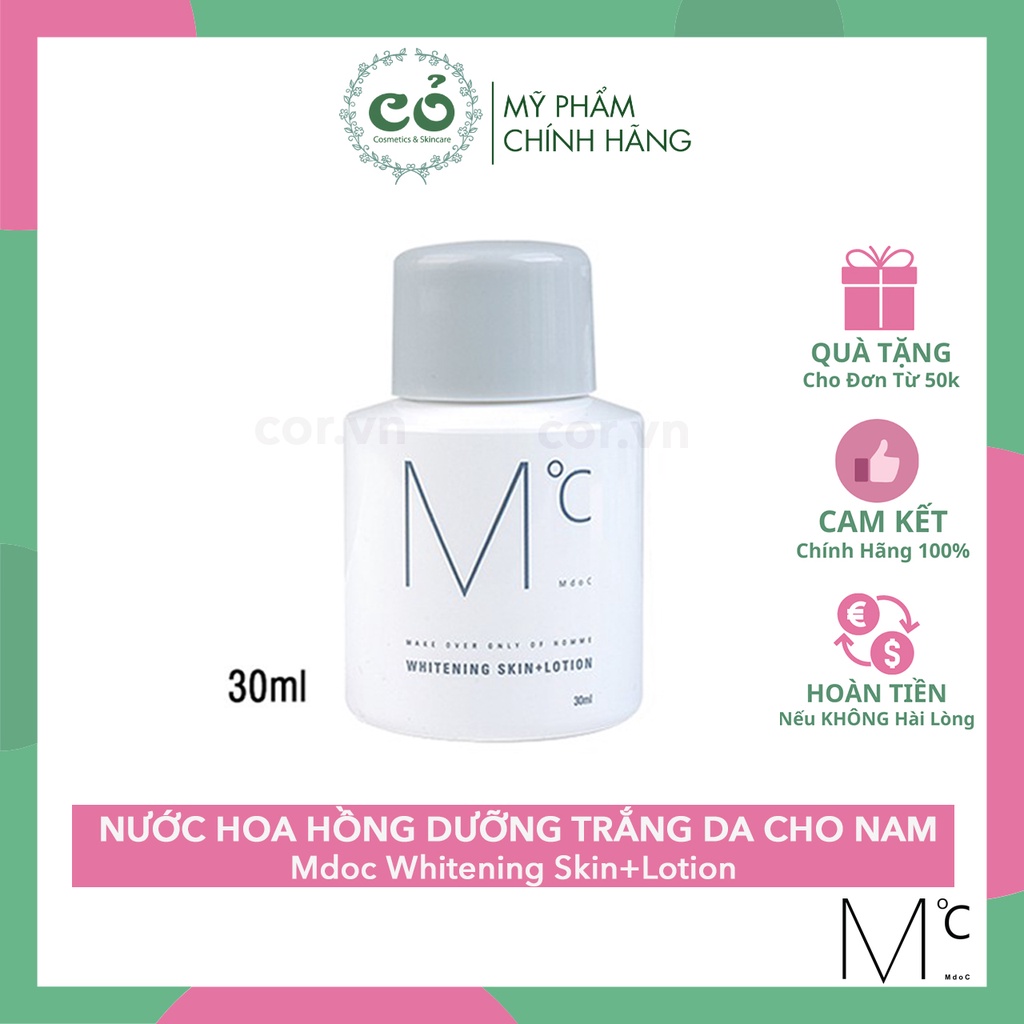 Lotion dưỡng trắng dành cho nam Mdoc Whitening Skin+Lotion