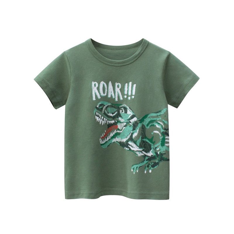 Áo bé trai Kotokids, áo thun cho bé họa tiết khủng long ngộ nghĩnh chất cotton