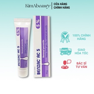 Kem bôi chấm giảm mụn galderma benzac ac 2.5% 15g