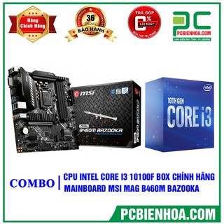 Combo máy tính CPU+ Main I3 10100F Main B460M MSI