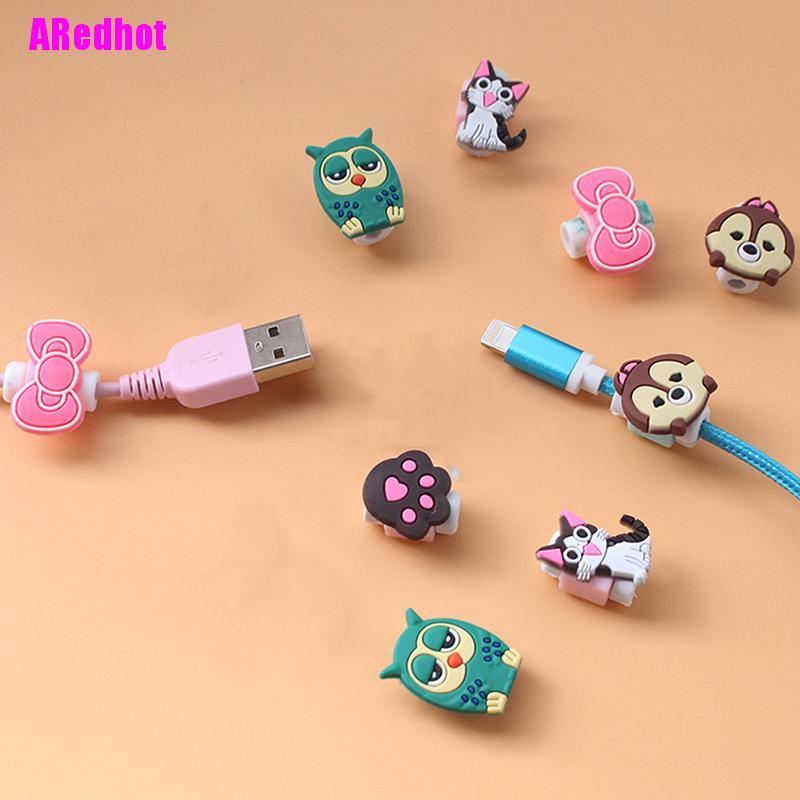 Phụ Kiện Bảo Vệ Đầu Dây Cáp Kiểu Hoạt Hình Dễ Thương
