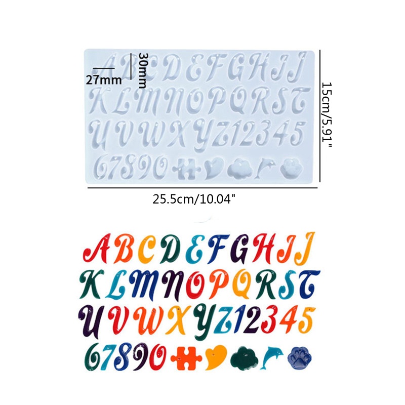 Khuôn Làm Trang Sức Hình Chữ Vui Nhộn Sáng Tạo DIY