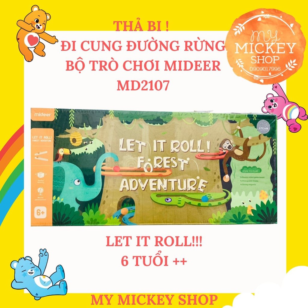 Mideer Let it roll - Trò chơi Thả bi - Đua cung đường rừng dành cho bé từ 6 tuổi - My Mickey Shop