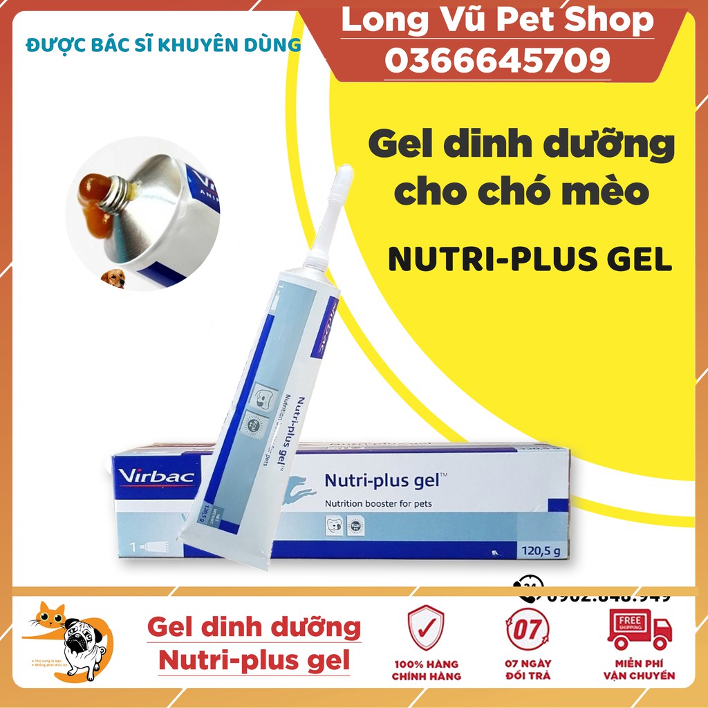 Gel dinh dưỡng chó mèo virbac nutri plus virbac megaderm