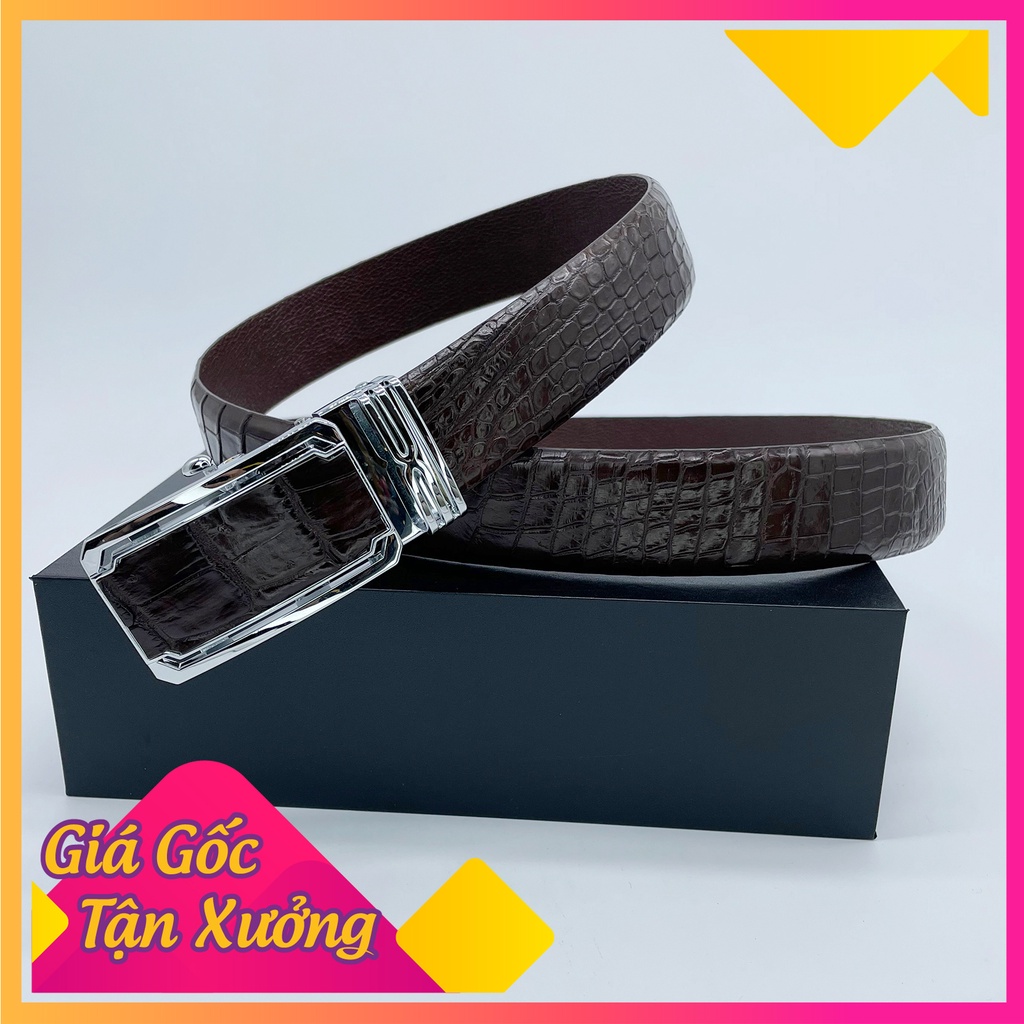 Thắt lưng da cá sấu - Hàng hiệu cao cấp - bảo hành 3 năm- Xưởng da Sài Gòn