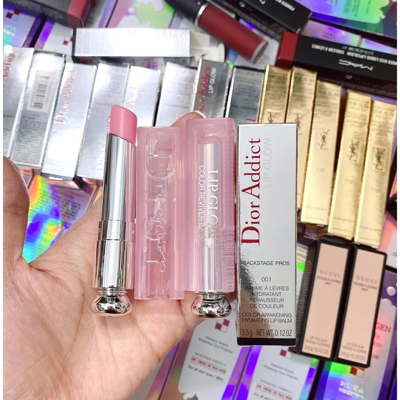 Son Dưỡng Dior Addict Lip Glow bản mới 2021 - màu 001, 004, 006, 007, 008, 011, 012, 015, 025