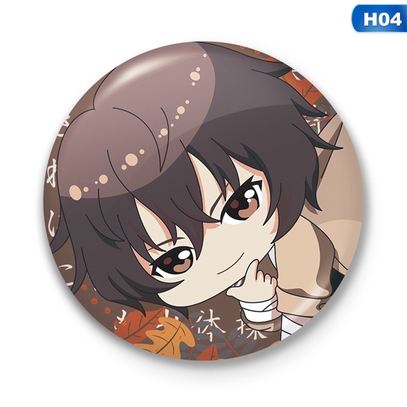 flowersqueen Huy hiệu cài áo kiều hoạt hình Bungo Stray Dogs Cosplay Badge Nakajima Atsushi