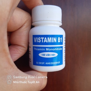 Viên uống vitamin b1 đại uy lọ 100 viên