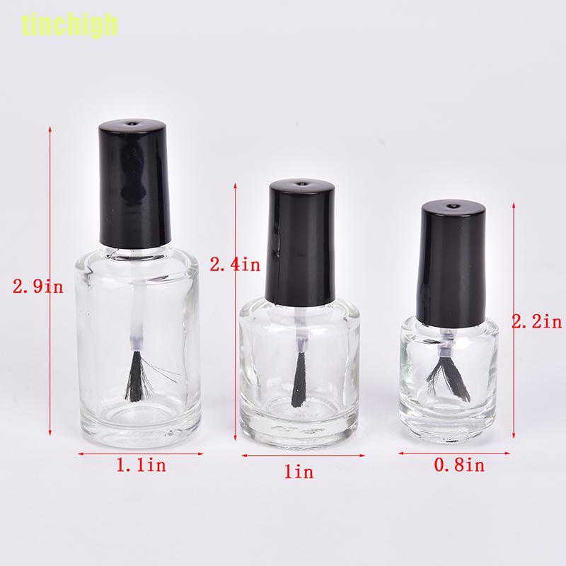 1 Chai Rỗng 5 / 10 / 15ml Đựng Dầu Sơn Móng Tay Kèm Cọ