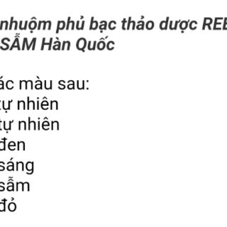 Nhuộm thảo dược hàn quốc