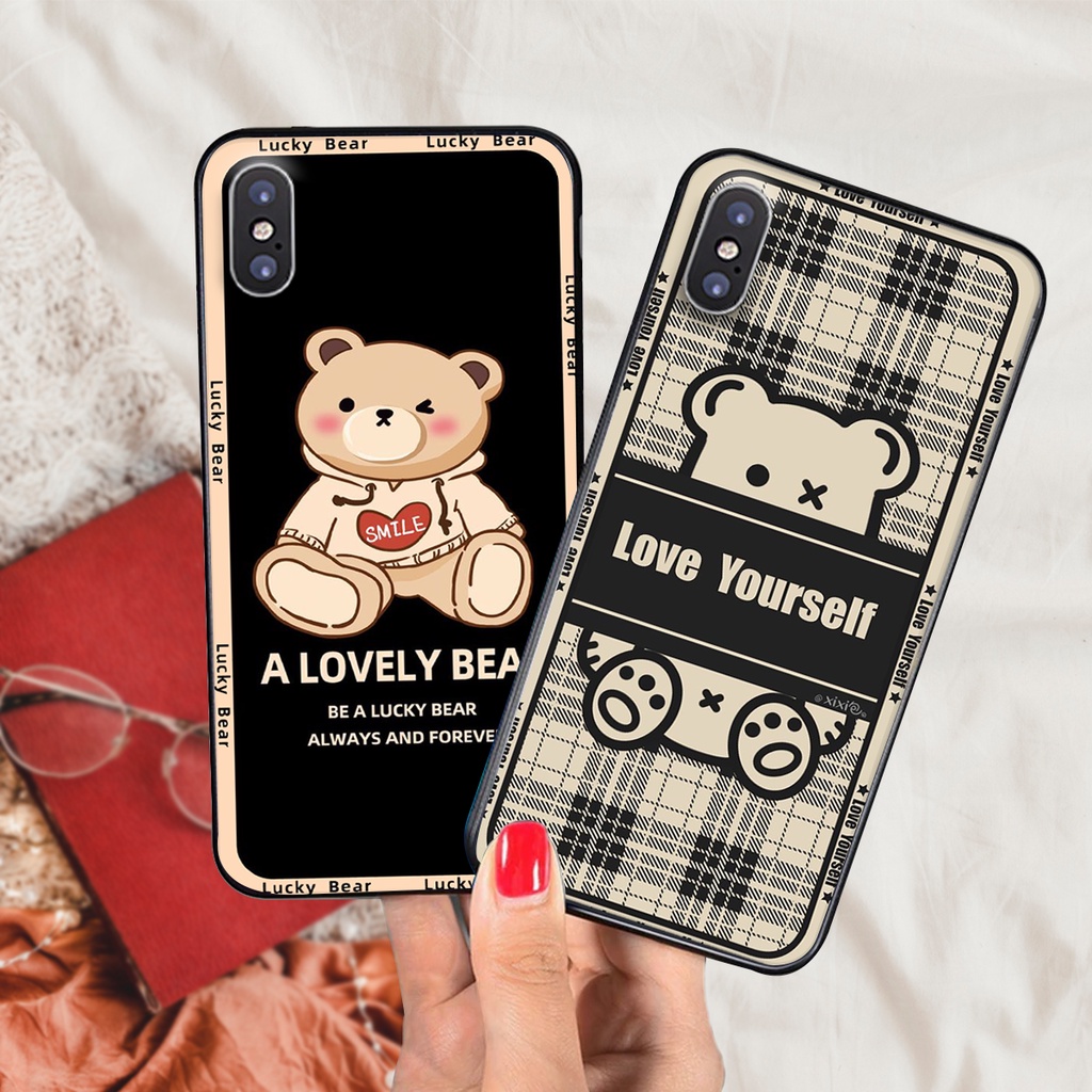 ỐP LƯNG ĐIỆN THOẠI IPHONE X/XS-IPHONE XR-IPHONE XS MAX cute gấu phá cách cực đẹp