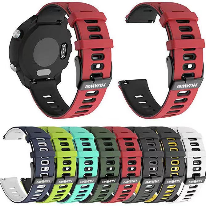Phù Hợp Dây Đeo Silicon Chống Thấm Nước Cho huawei gt2 46mm / gt3 46mm / gt4 46mm / gt2 pro / watch3 / 4 pro / gt glory magic2 22 / 20mm