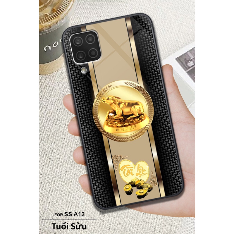 12 Con Giáp TÀI LỘC - ỐP lưng kính 3D SAMSUNG A12, ỐP điện thoại CAO CẤP