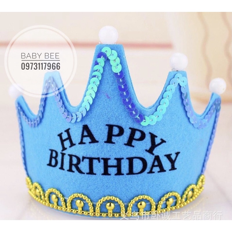 Vương Miện Đèn Đội Đầu HAPPY BIRTHDAY