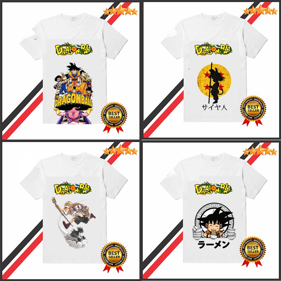 BST Áo thun DRAGON BALL in hình nhân vật GUKU - VEGETA - Quy lão và nhiều mẫu khác