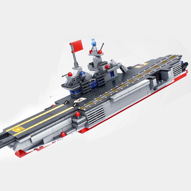 [HOT] Bộ đồ chơi xếp hình LEGO MINGDI tàu chiến 763 Mảnh, Lắp ráp 12 chiếc xe và máy bay Tphcm
