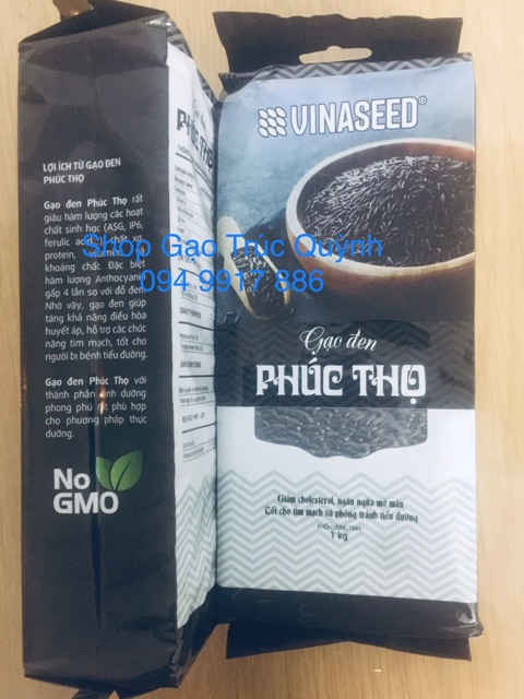 (1kg) Gạo Lứt đen Phúc Thọ- Vinaseed