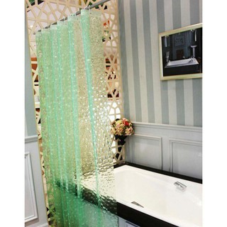 Rèm Cửa In Hình Khối 3D Eva Chống Thấm Nước