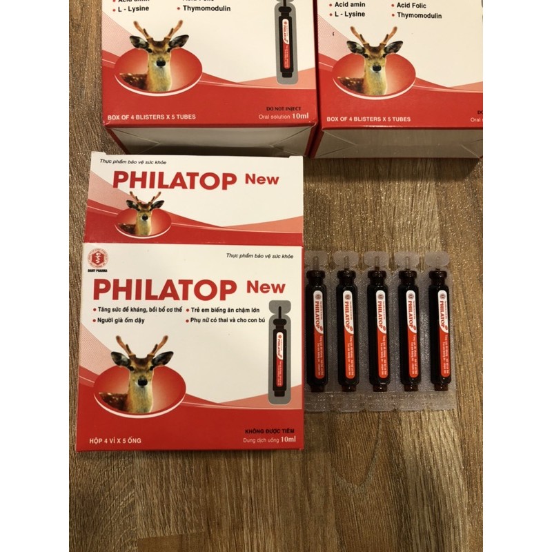 PHILATOP con hươu ống nhựa hộp 20 ống