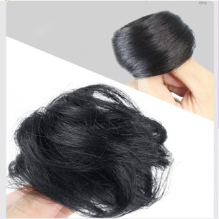 Búi tóc giả cột rối mini - dệt tóc thật 100% - Búi mini tóc thật