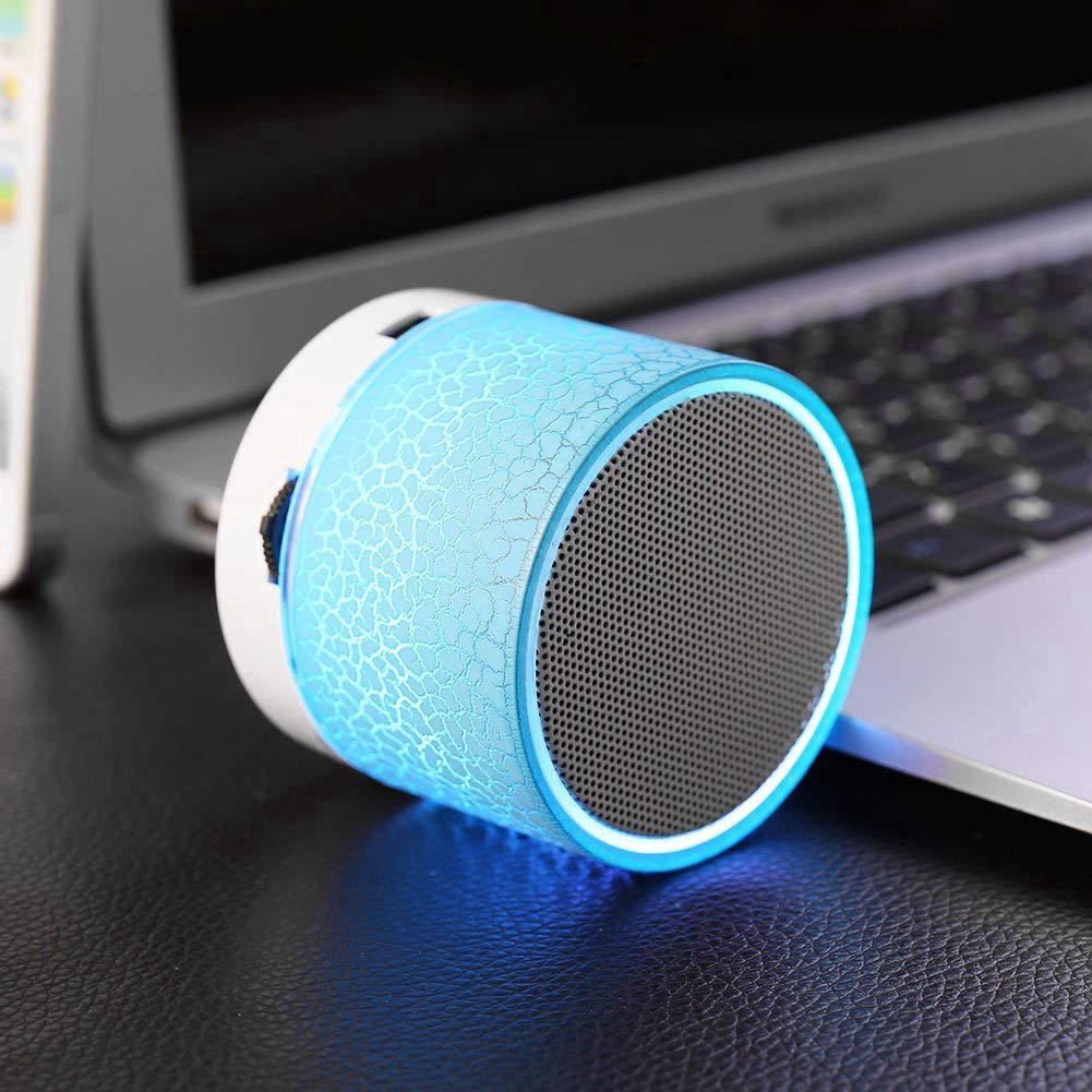 Loa bluetooth mini có đèn LED nháy theo nhạc - Loa nghe nhạc không dây hỗ trợ USB/thẻ nhớ tiện lợi - Giao màu ngẫu nhiên