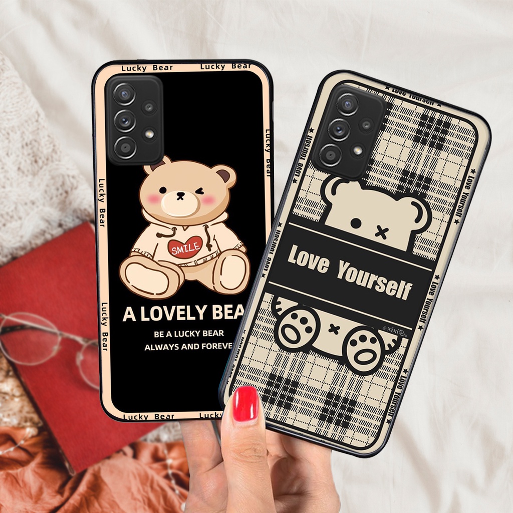 Ốp lưng Samsung A32 / A52 / A72 in hình cute, chú gấu thể thao tinh nghịch cực đáng yêu