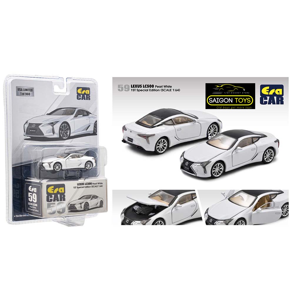 Lexus LC500 Ultra White - Xe Mô hình tĩnh ERA Tỷ lệ 1:64 Độc quyền Mijo Exclusive - Limited