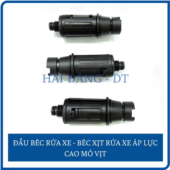 Đầu béc xịt rửa xe, đầu súng ren ngoài mỏ vịt kiểu gài gắn súng xịt rửa áp lực cao