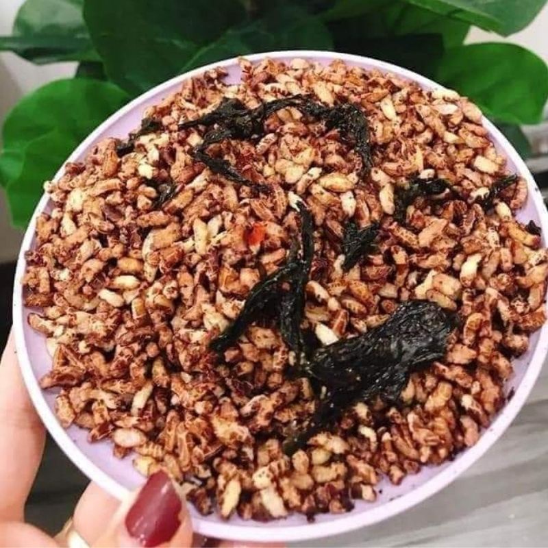 Gạo lứt sấy rong biển ăn liền giòn tan túi 500G