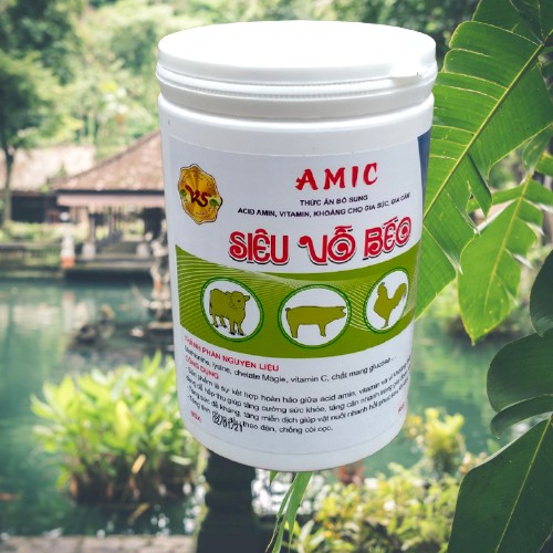 SIÊU VỖ BÉO AMIC: Thức Ăn Bổ Sung Dinh Dưỡng Tăng Cân Nhanh, Đẹp Mã -  Lon 1kg