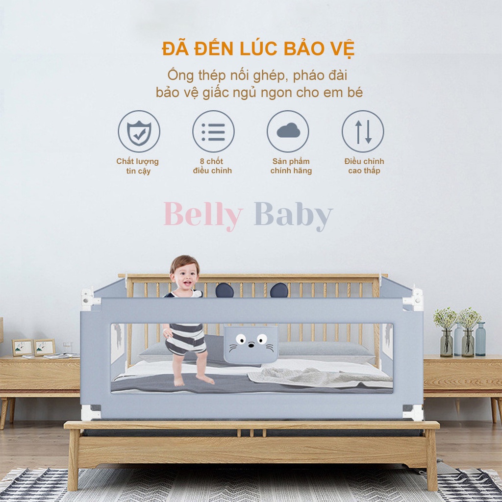Thanh Chắn Giường Cao Cấp Bellybaby Bản Nâng Cấp 2022 Điều Chỉnh Độ Cao