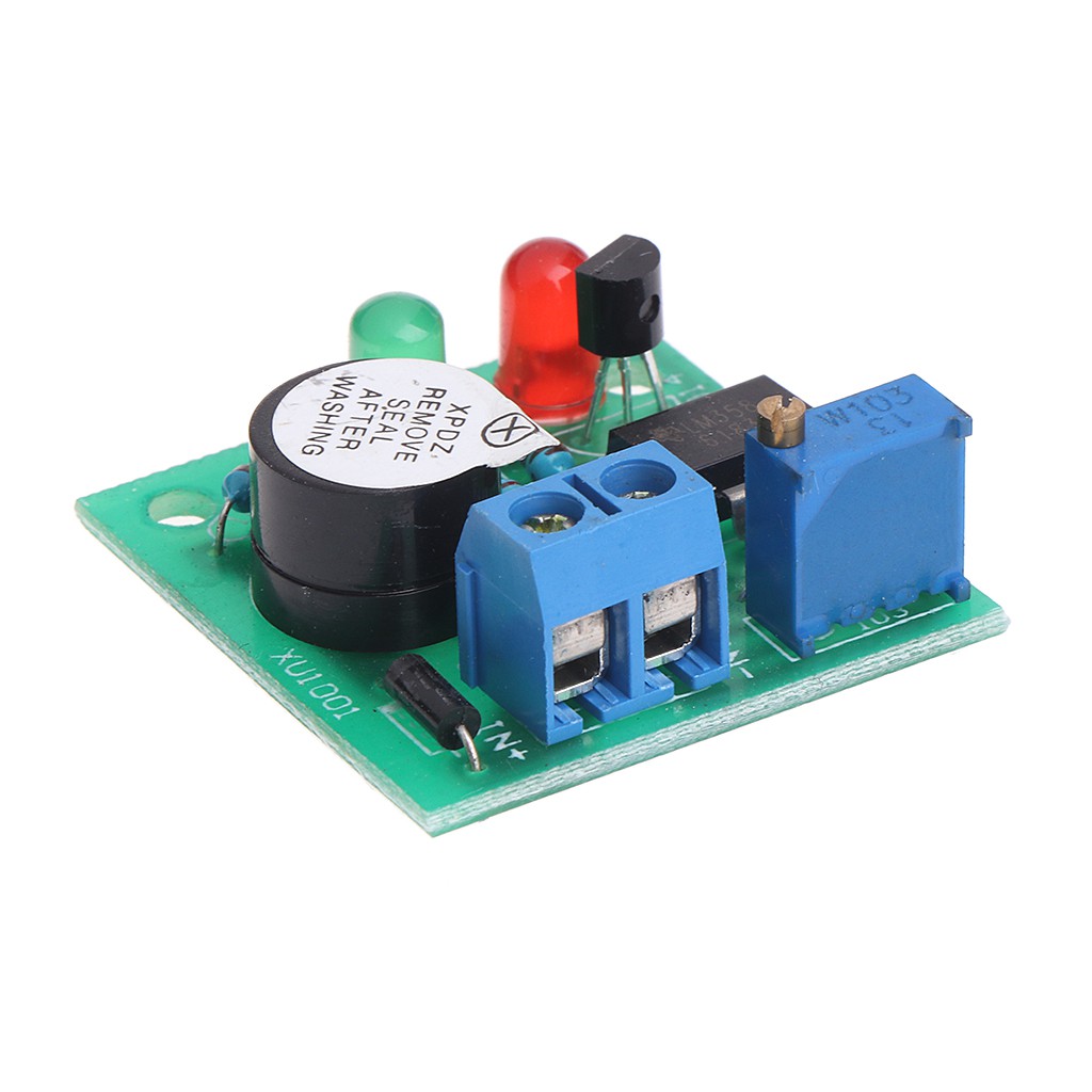 12V On-Board Battery Low Voltage Alarm Buzzer Under Voltage Protection Module