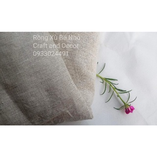 Vải linen khúc lẻ 37x100cm