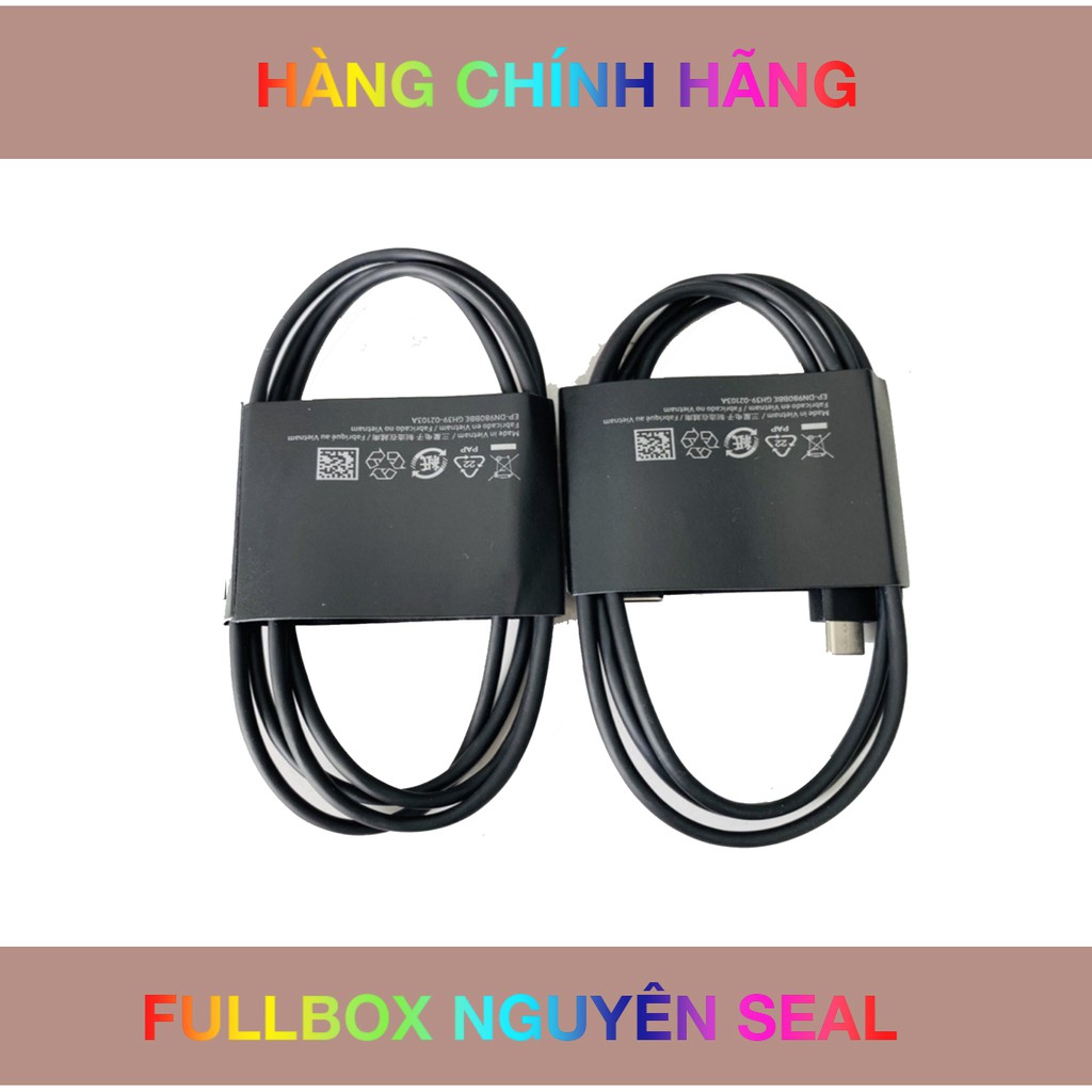 Cáp USB C to C Galaxy ZFold 3/ S21/S21+/S21 ultra/Note20/Note20 ultra/Galaxy Zfold2 - Hàng chính hãng