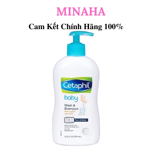 Tắm gội toàn thân cho bé Cetaphil hàng Đức, Sữa Tắm gội cho bé 400ml