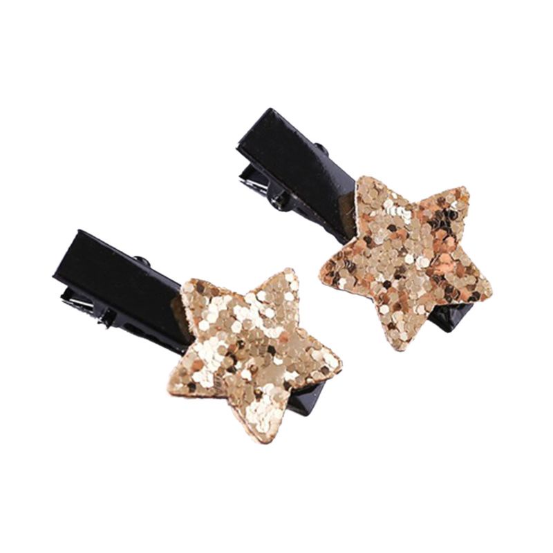 2 Kẹp Tóc Hình Ngôi Sao Lấp Lánh Cho Bé Gái