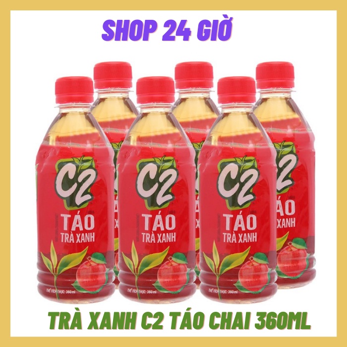 Trà Xanh C2 Táo Thùng 24 Chai