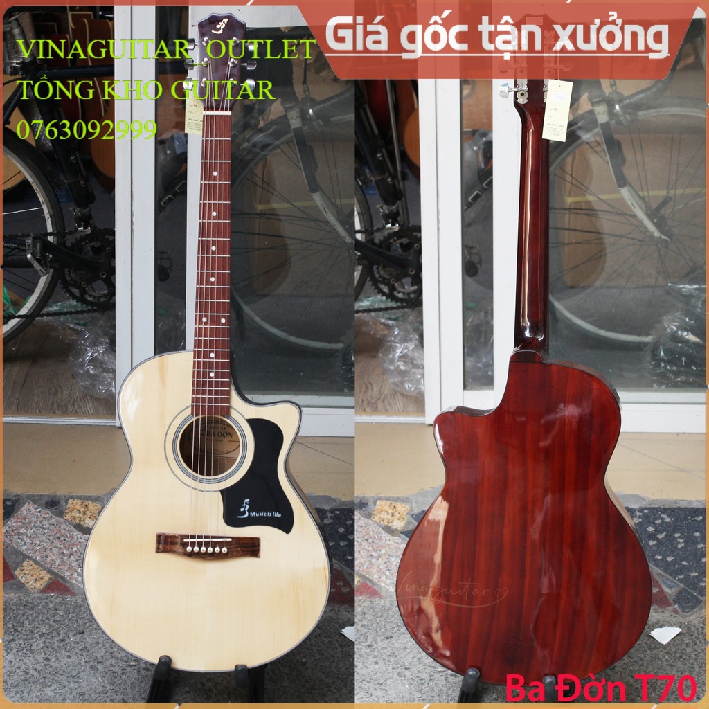 Đàn Guitar Acoustic Ba Đờn T70 - Vinaguitar Phân Phối Chính Hãng